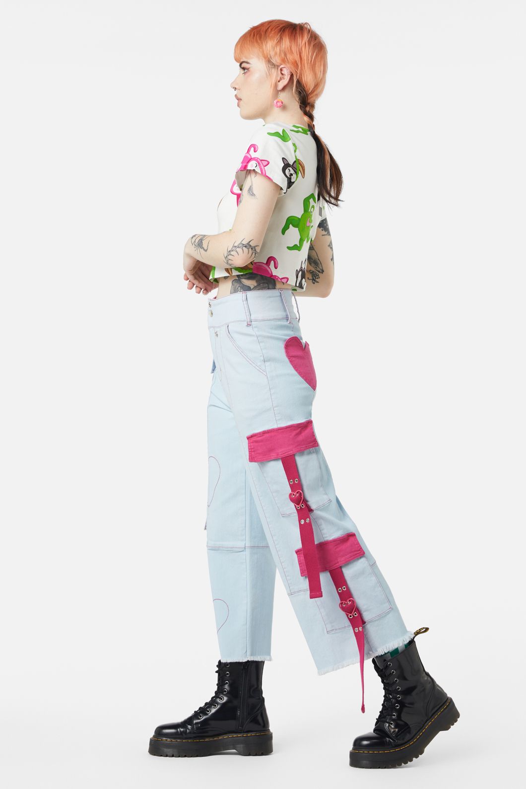 Dangerfield - Kewties Multi Crop Top - multi