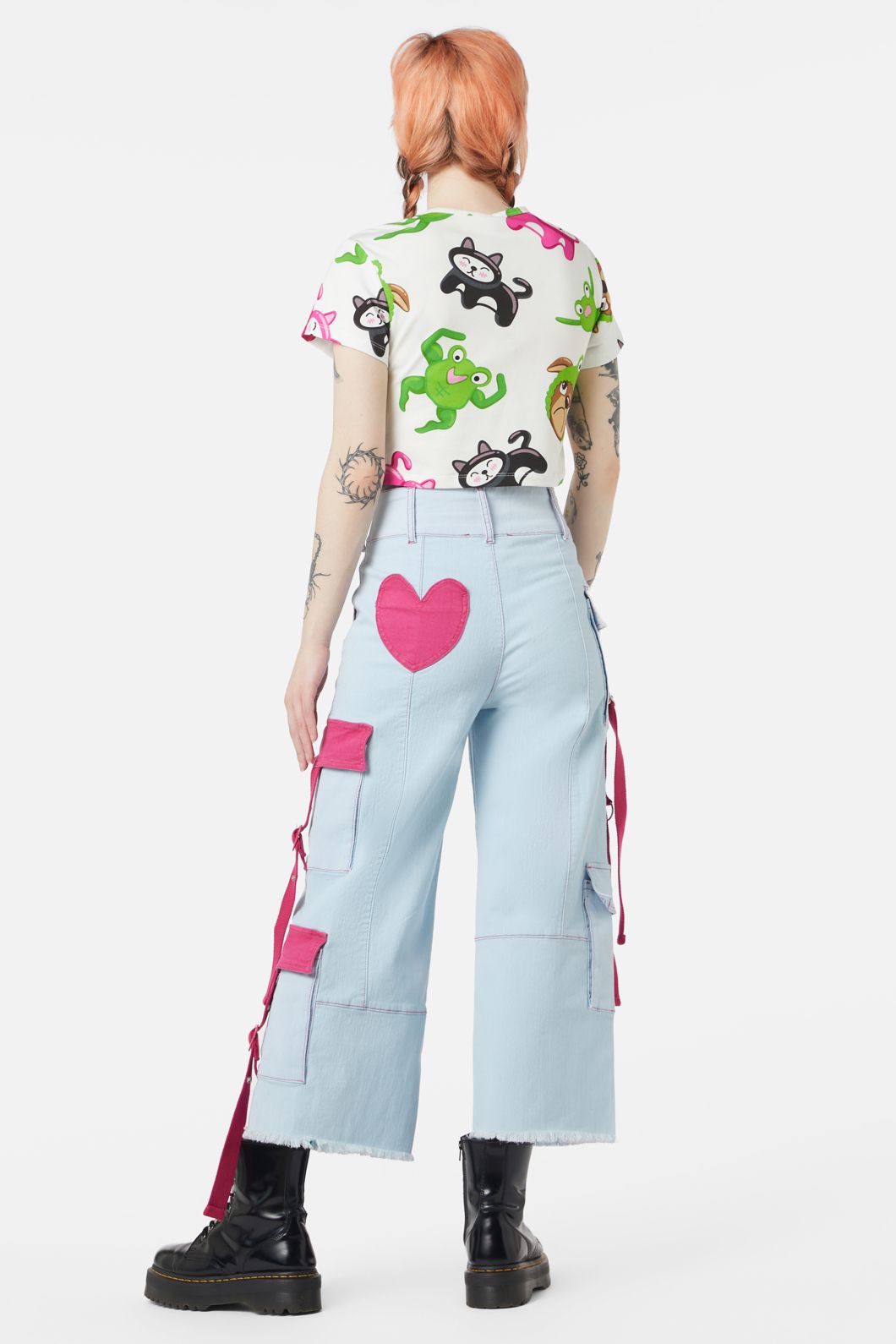 Dangerfield - Kewties Multi Crop Top - multi