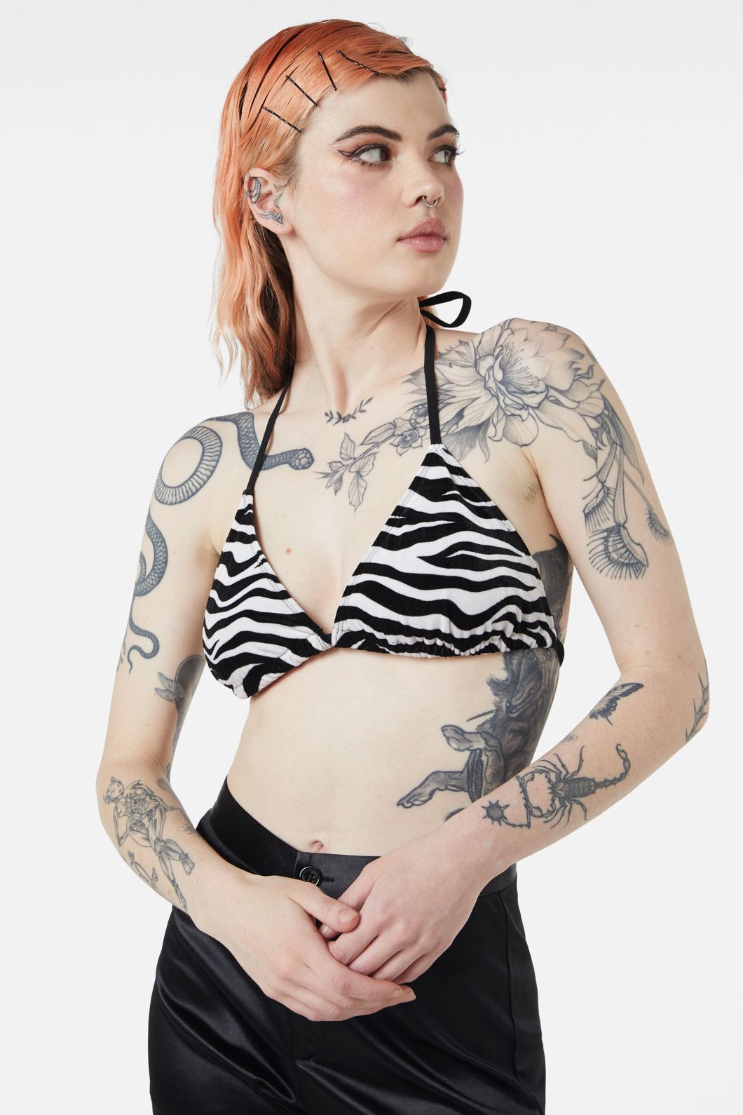 Dangerfield - Debbie Bikini Top - black-white
