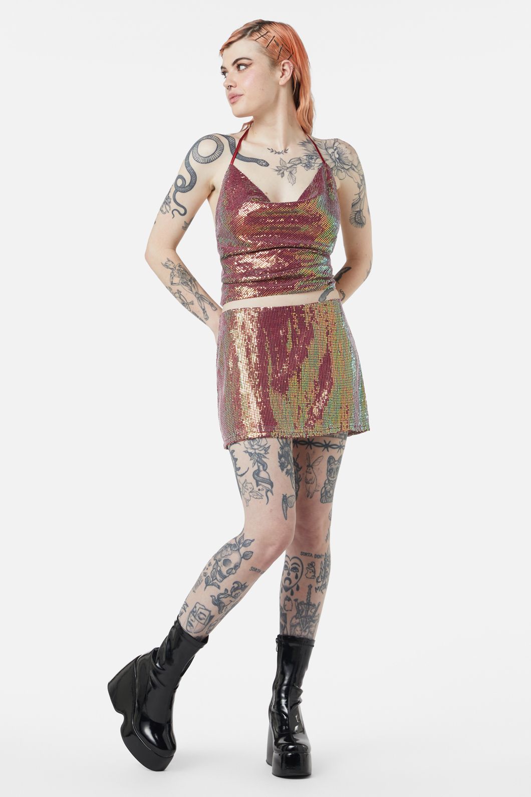 Dangerfield - Gloria Skirt - raspberry