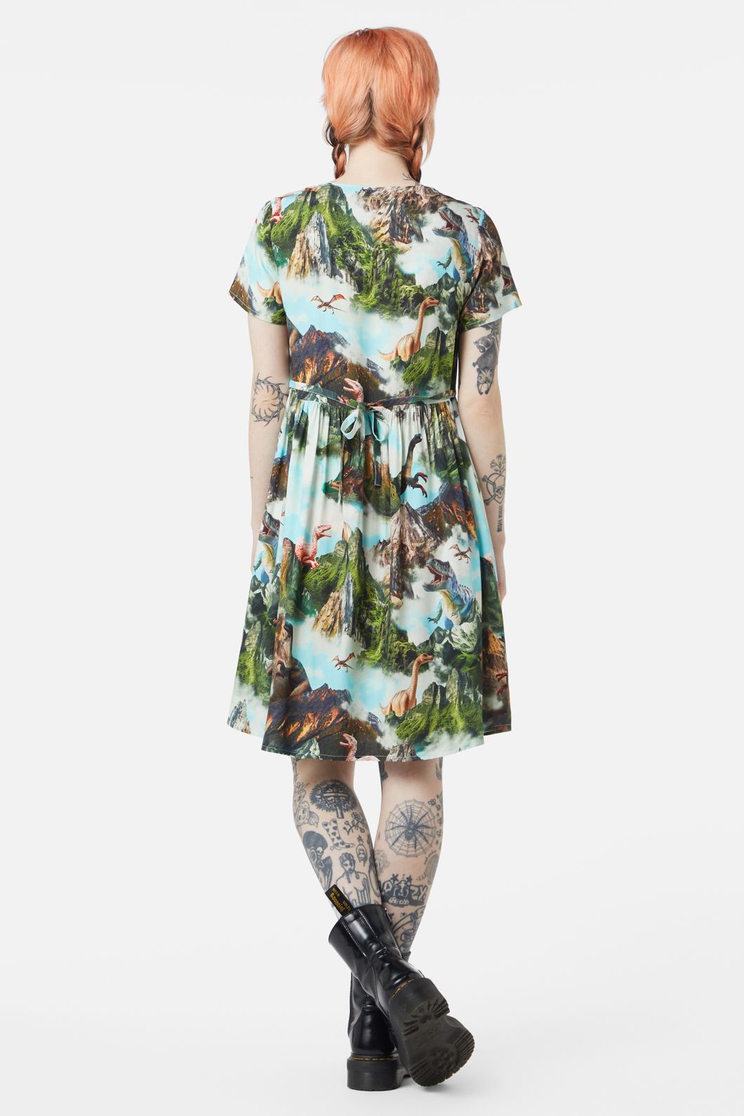 Dangerfield - Triassic Scene Printed Dress - multi