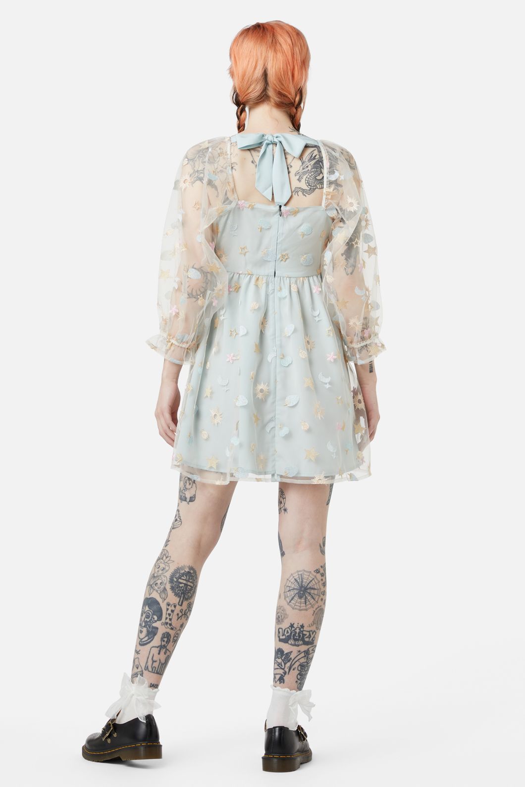 Dangerfield - Maisy Mesh Dress - blue