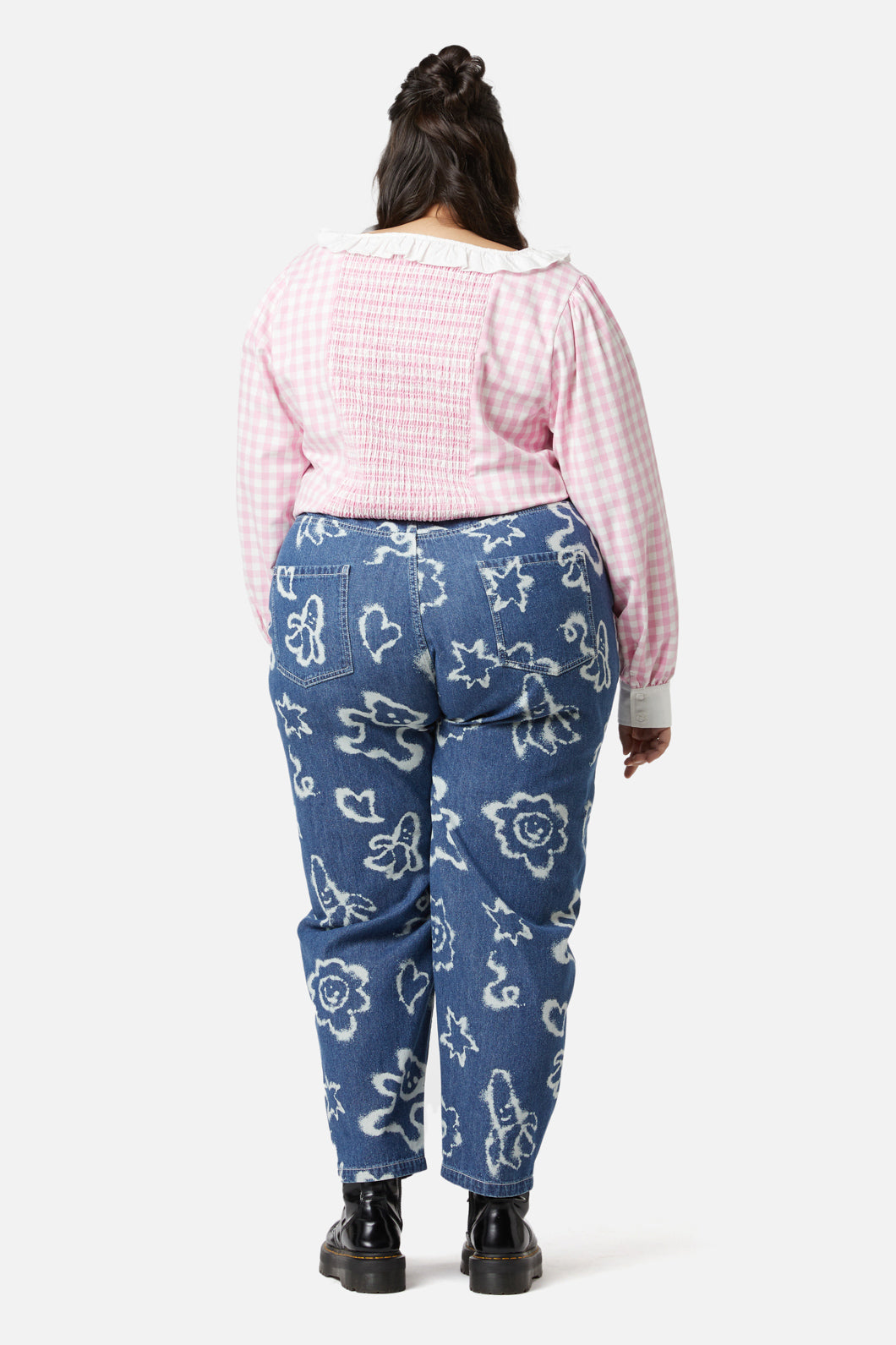 Dangerfield - Curve Picnic Party Corset Blouse - pink