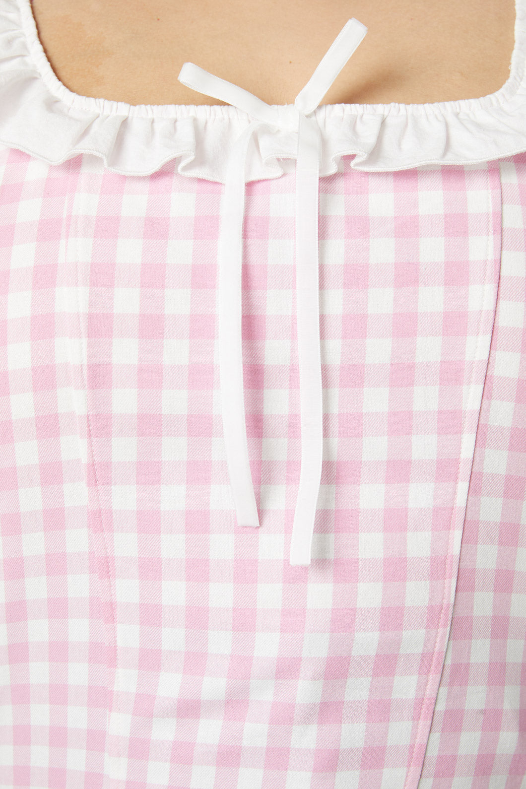 Dangerfield - Curve Picnic Party Corset Blouse - pink