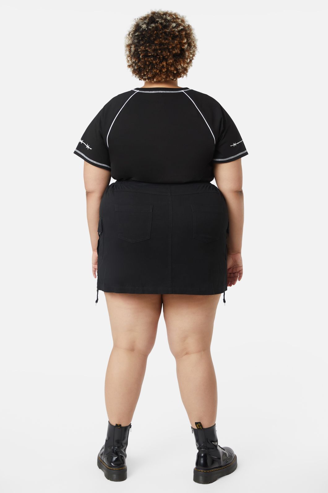 Dangerfield - Curve Jagger Cargo O-Ring Skirt - black
