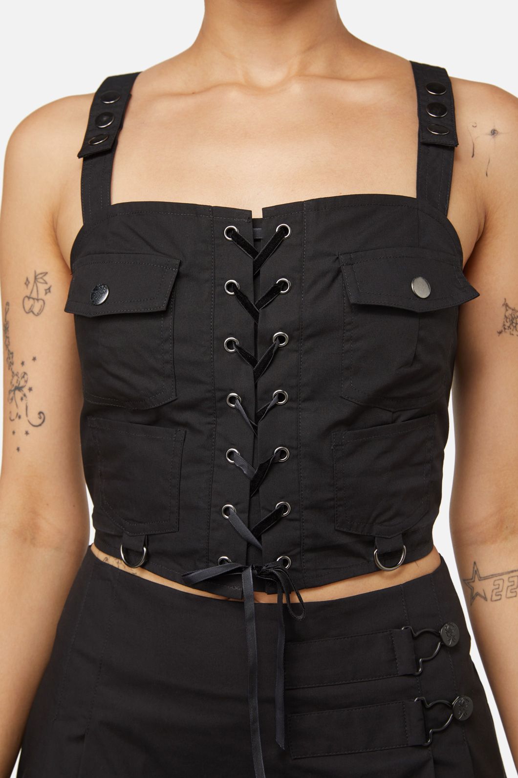 Dangerfield - Field Work Utility Bodice - black