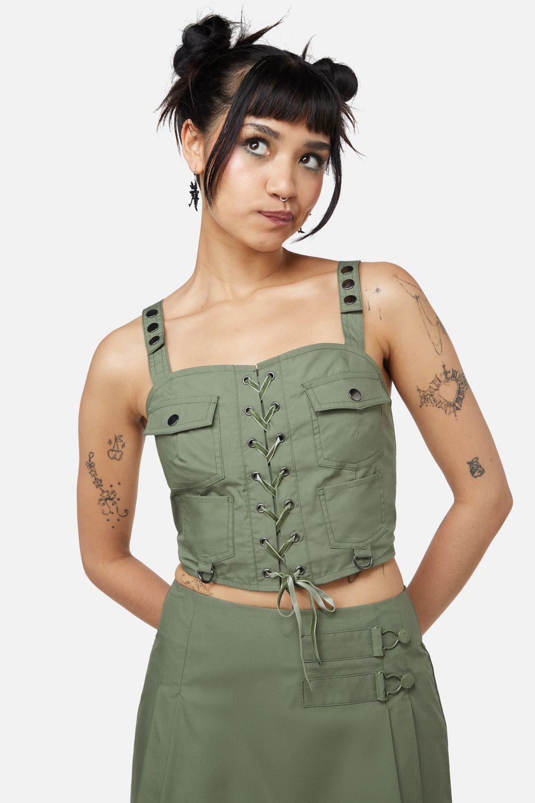 Dangerfield - Field Work Utility Bodice - olive