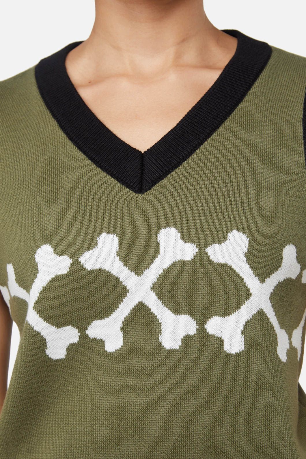 Dangerfield - Early Jurrassic Knit Vest - olive