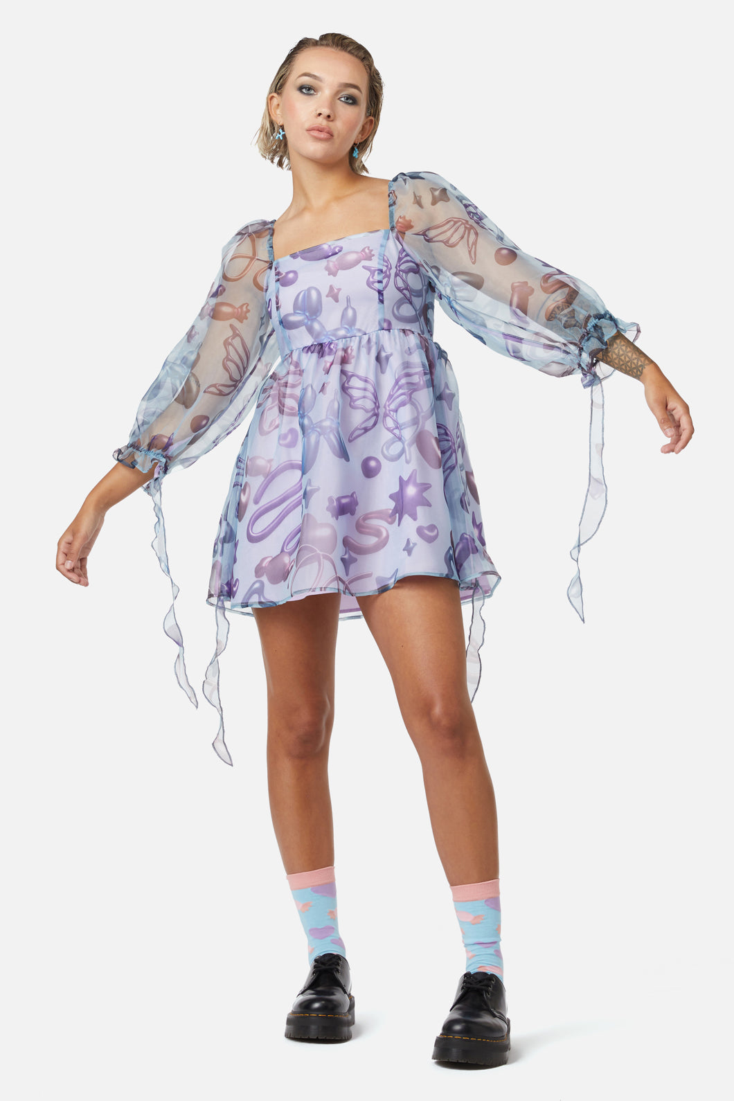 Dangerfield - Abyss Puffy Dress - multi