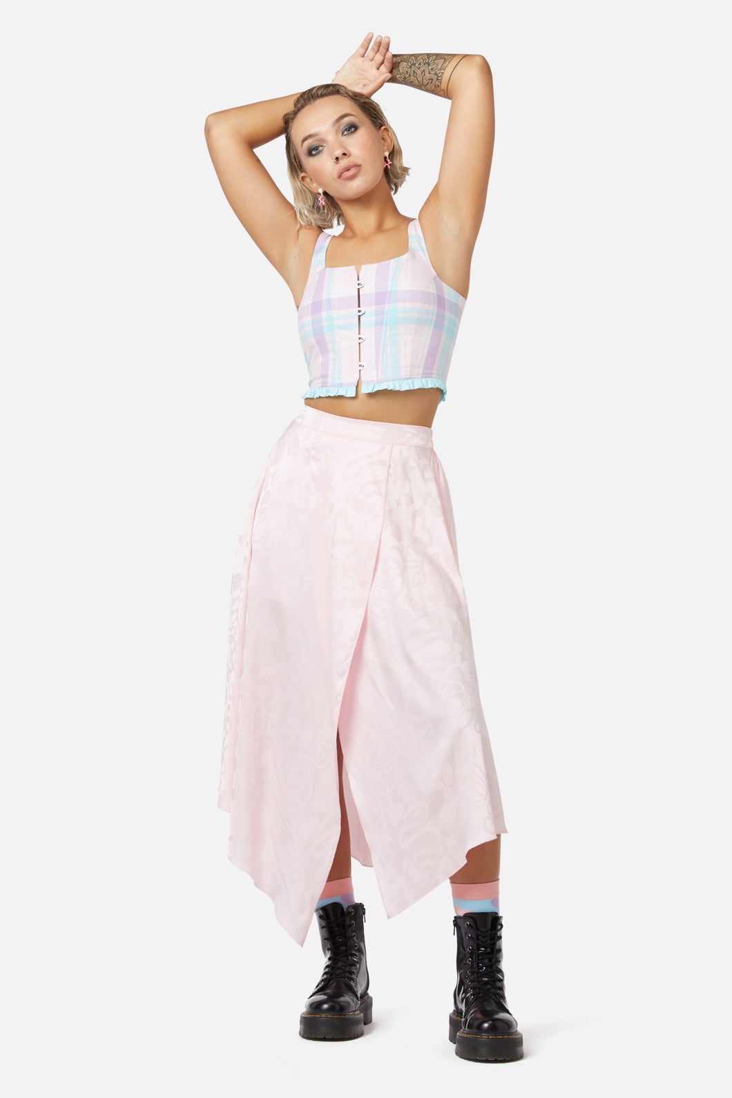 Dangerfield - Follow The Illusion Skirt - pink