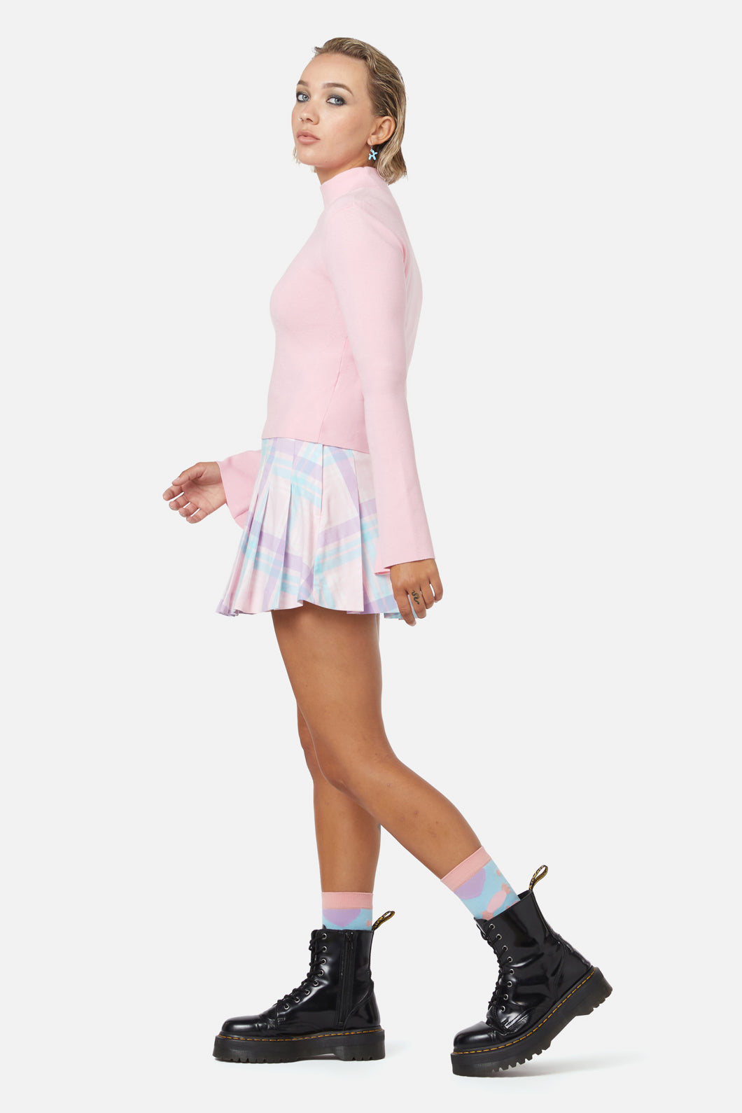 Dangerfield - Meta Fantasy Knit Top - pink