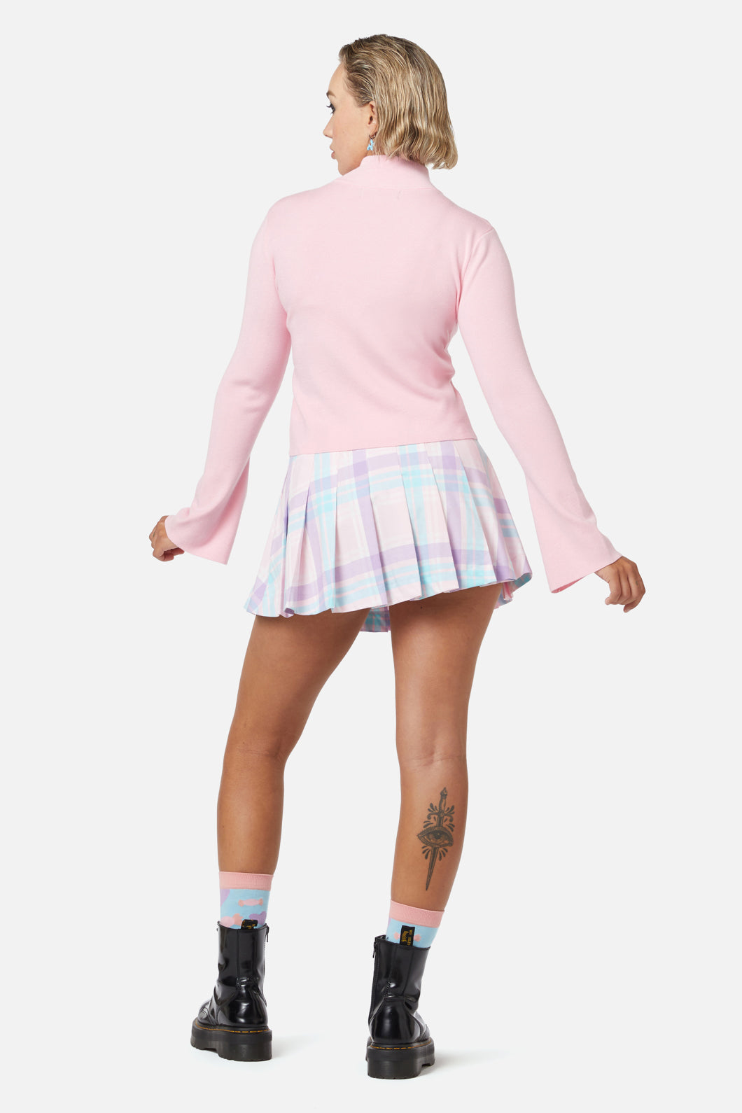 Dangerfield - Meta Fantasy Knit Top - pink