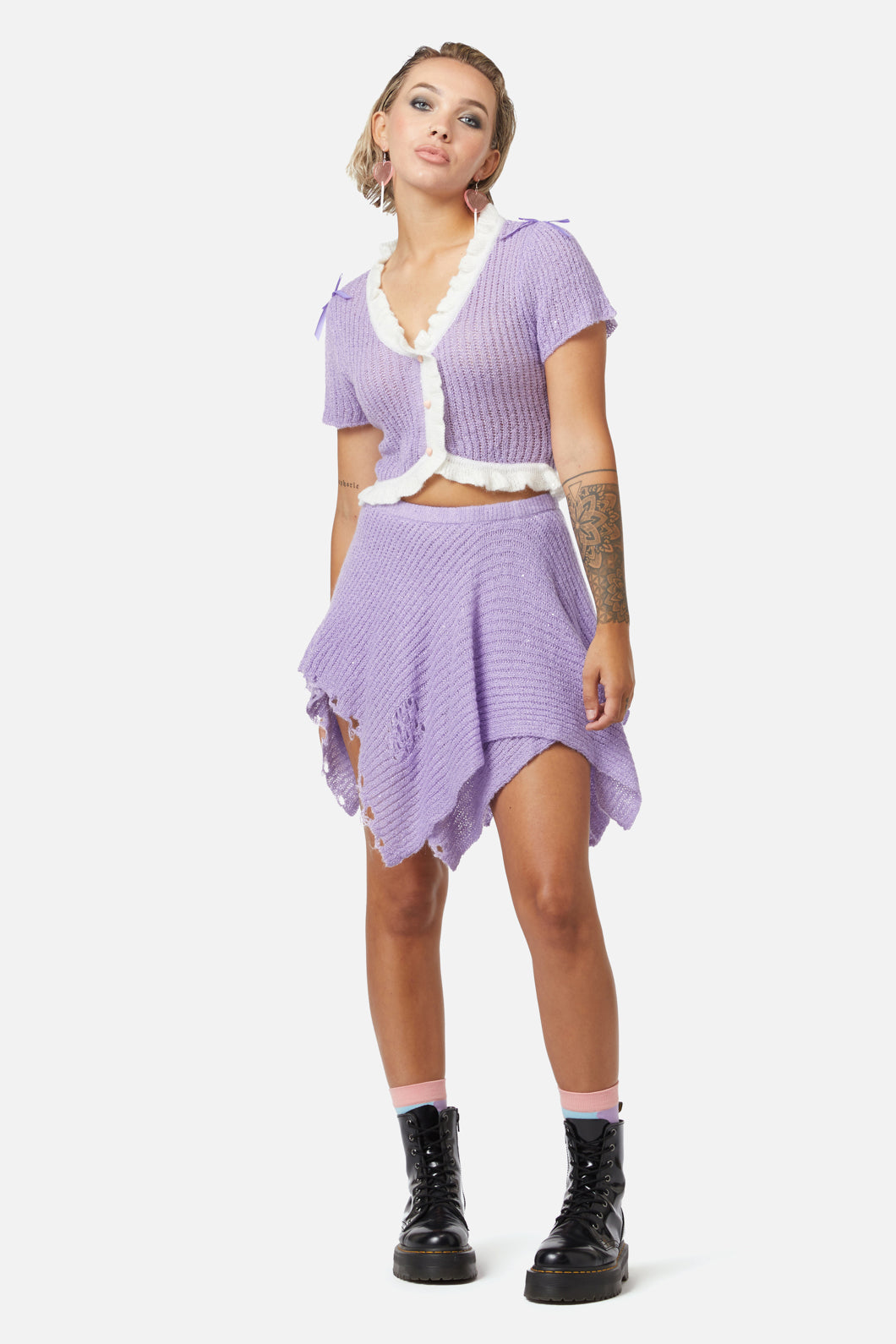 Dangerfield - Unclear New World Cardi - purple