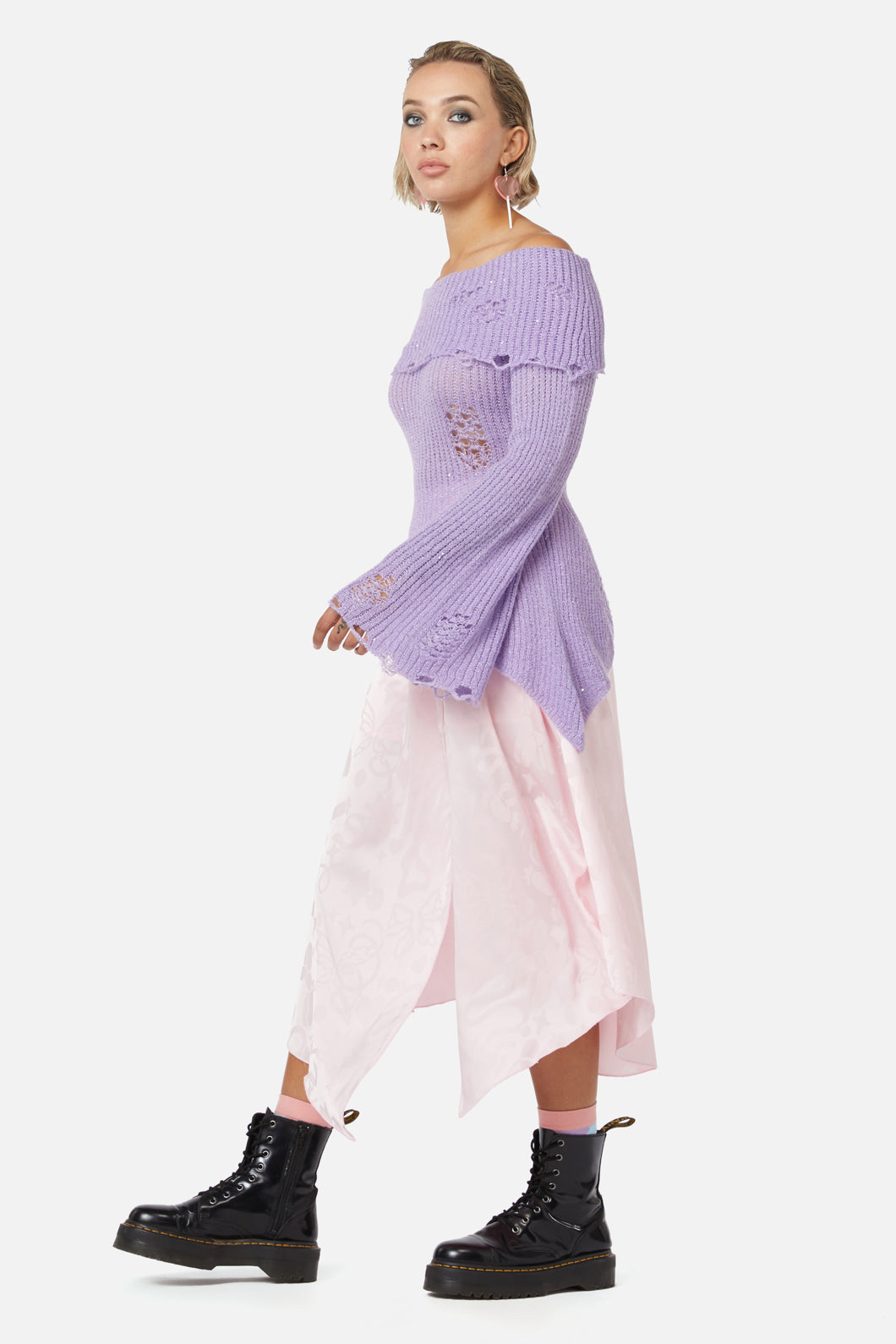 Dangerfield - Unclear New World Knit Top - purple