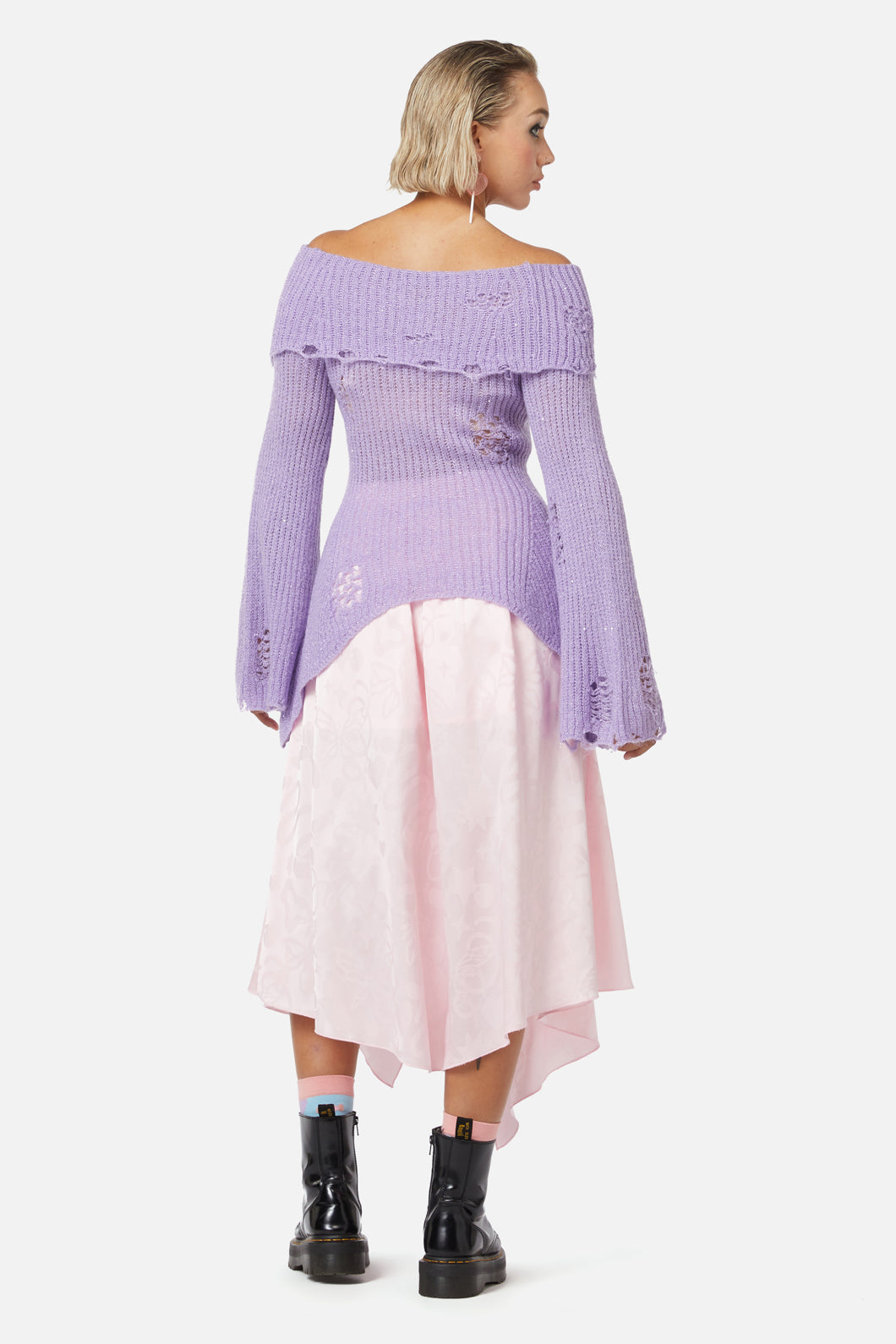 Dangerfield - Unclear New World Knit Top - purple