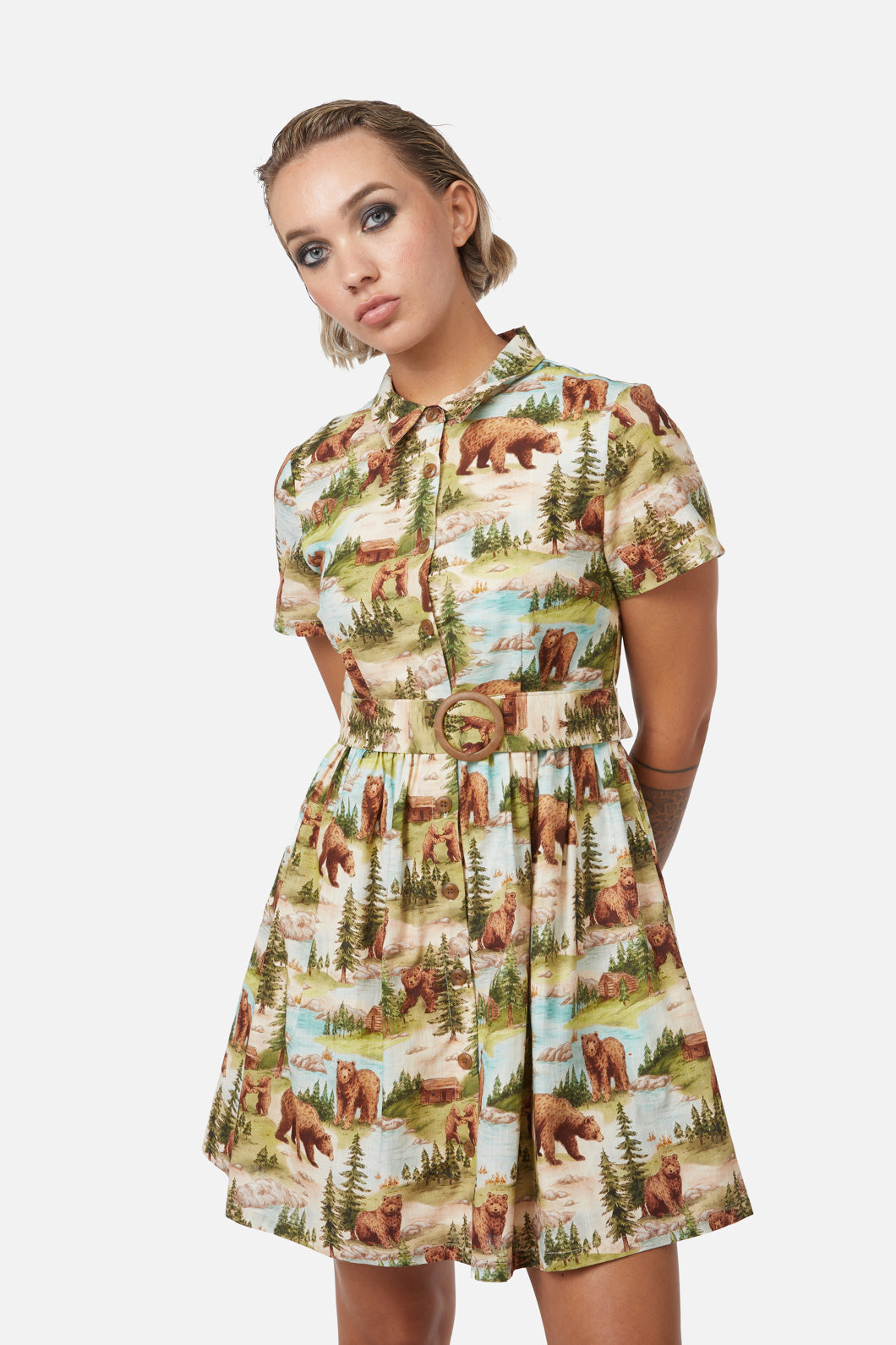 Dangerfield - Beary Cute Dress - multi