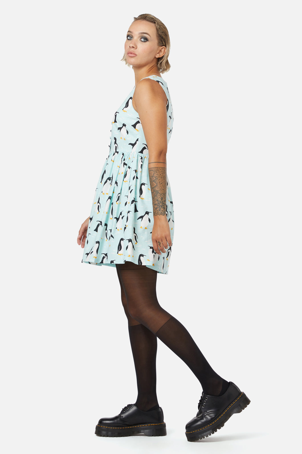 Dangerfield - Penguin Dress - blue