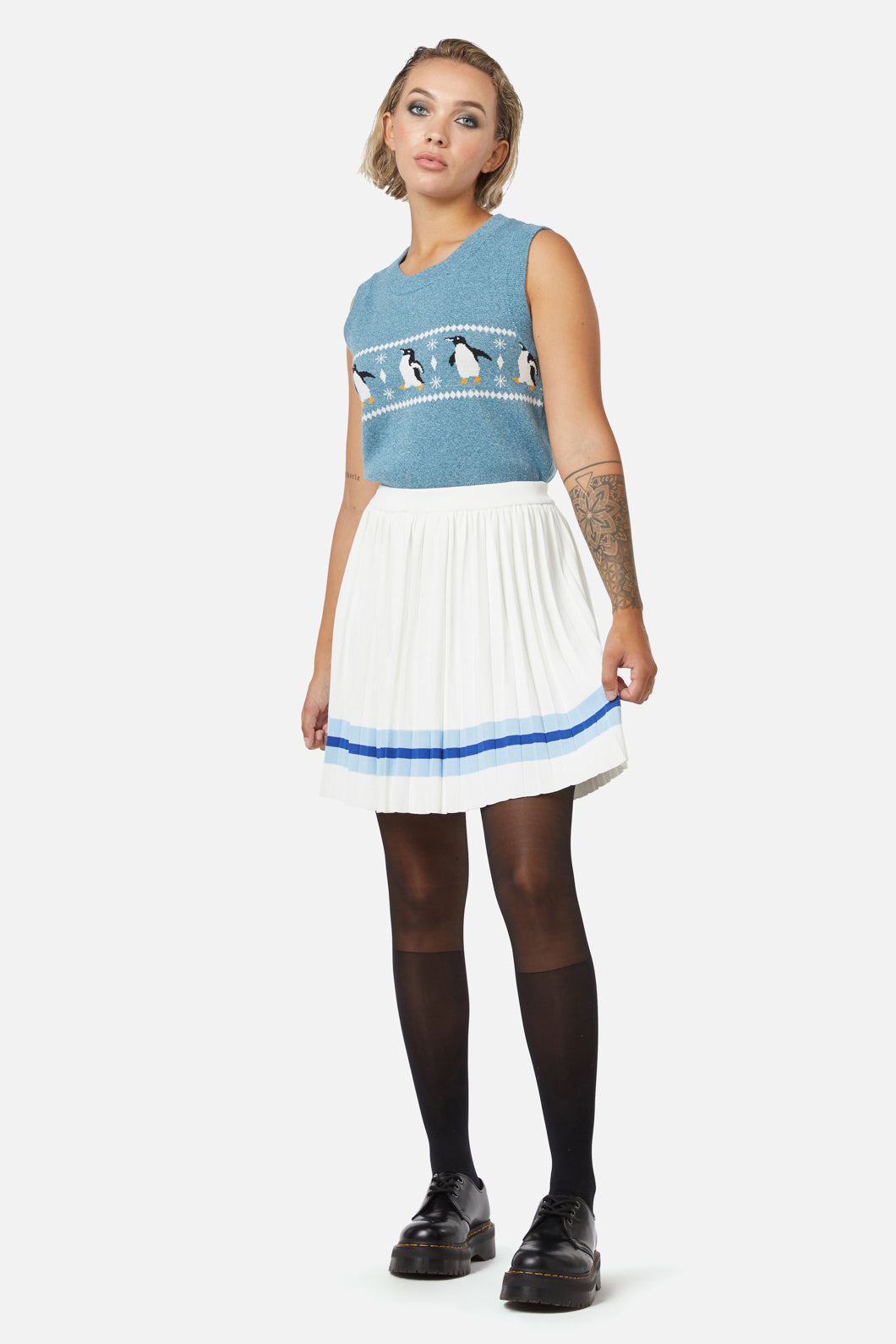Dangerfield - Snow Fun Skirt - vintage-white