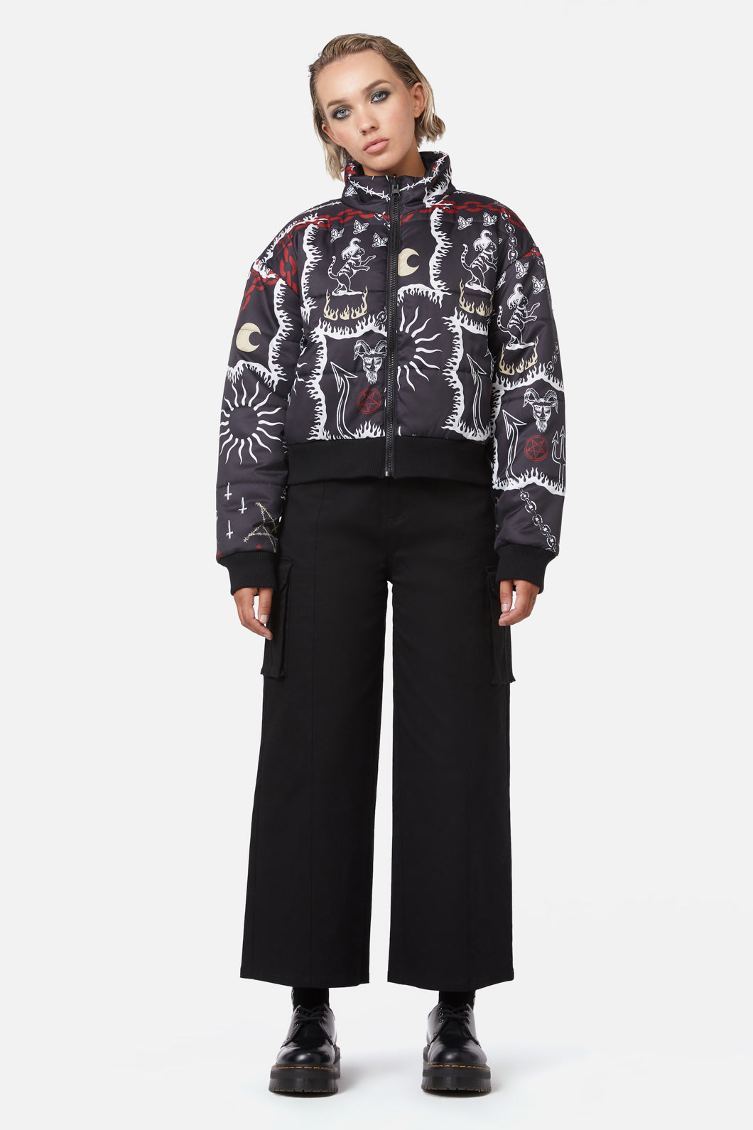 Dangerfield - Dark Tarot Puffer Jacket - multi