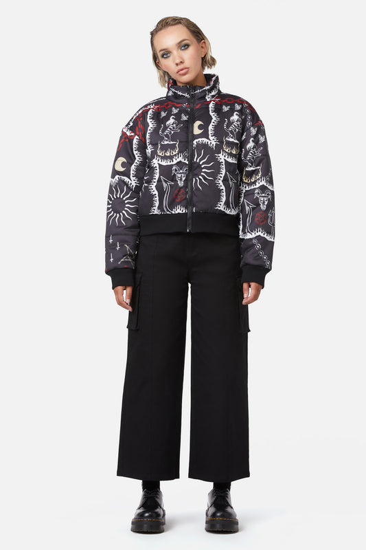 Dangerfield - Dark Tarot Puffer Jacket - multi