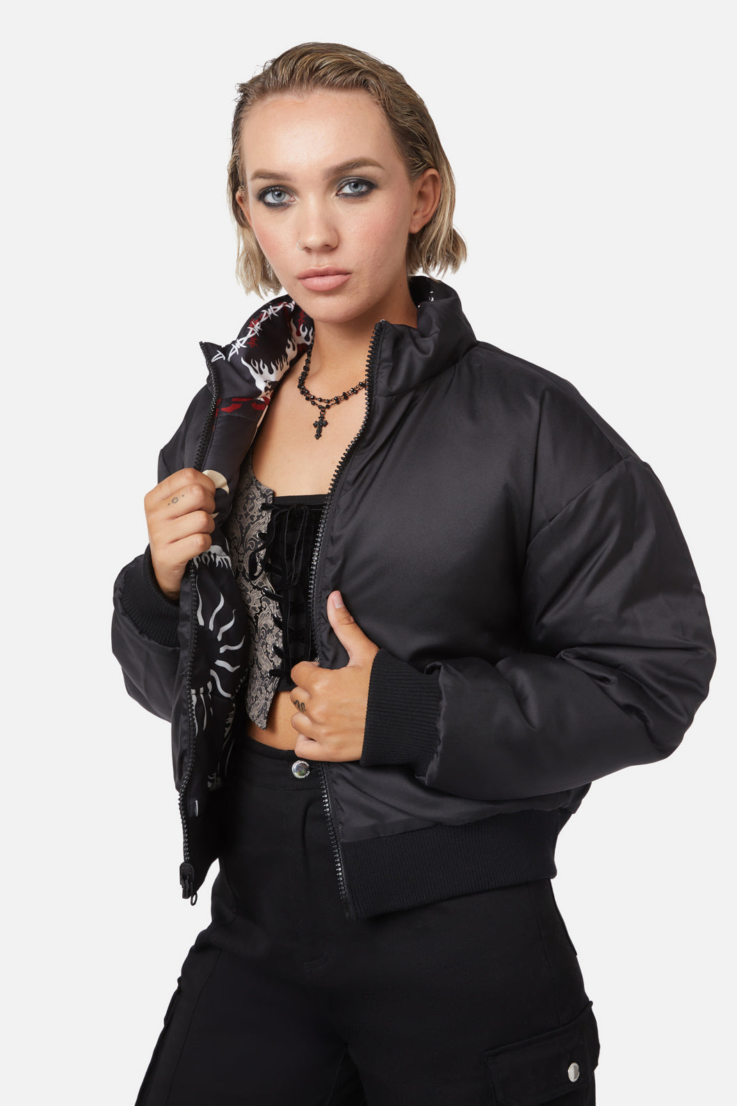 Dangerfield - Dark Tarot Puffer Jacket - multi