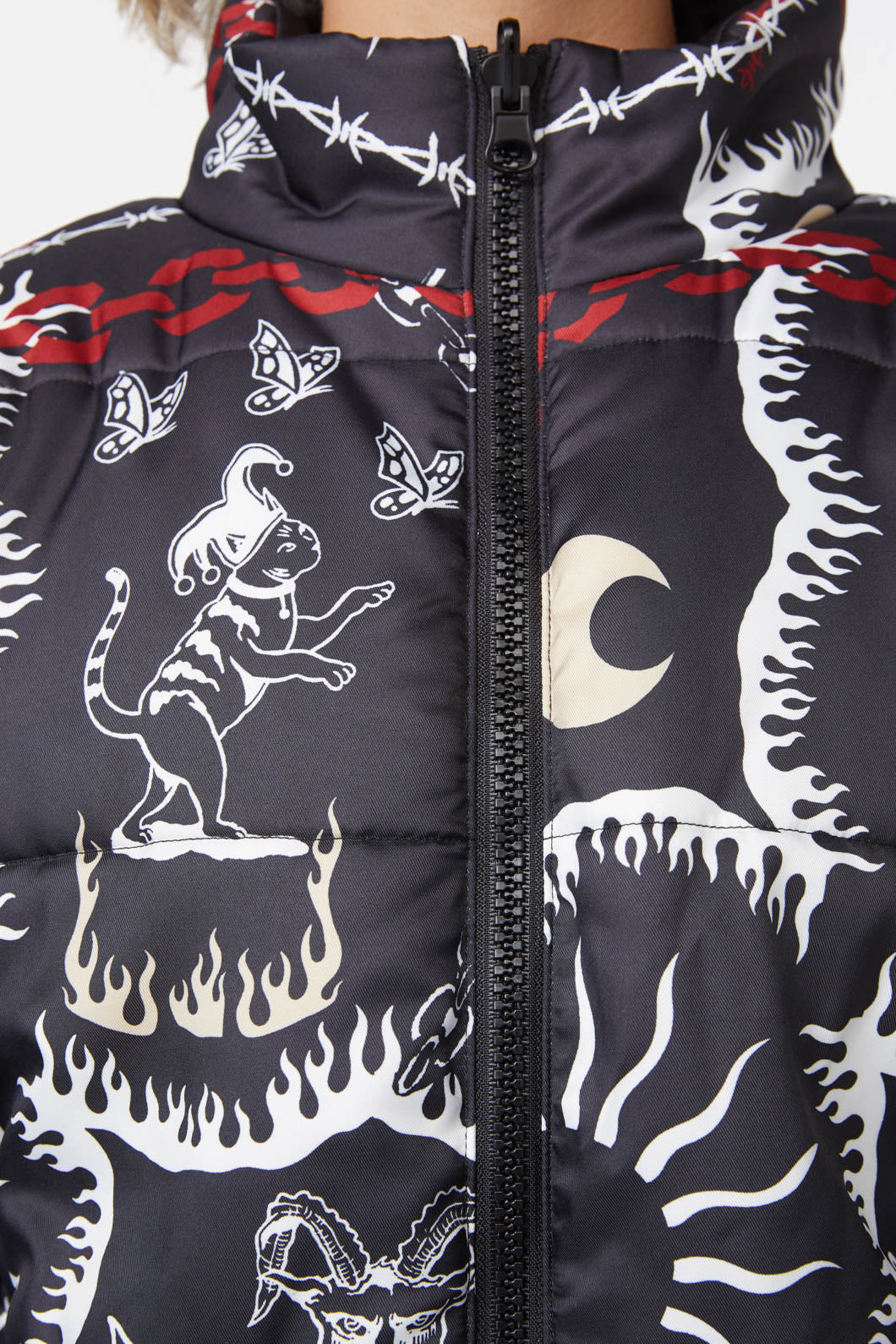 Dangerfield - Dark Tarot Puffer Jacket - multi