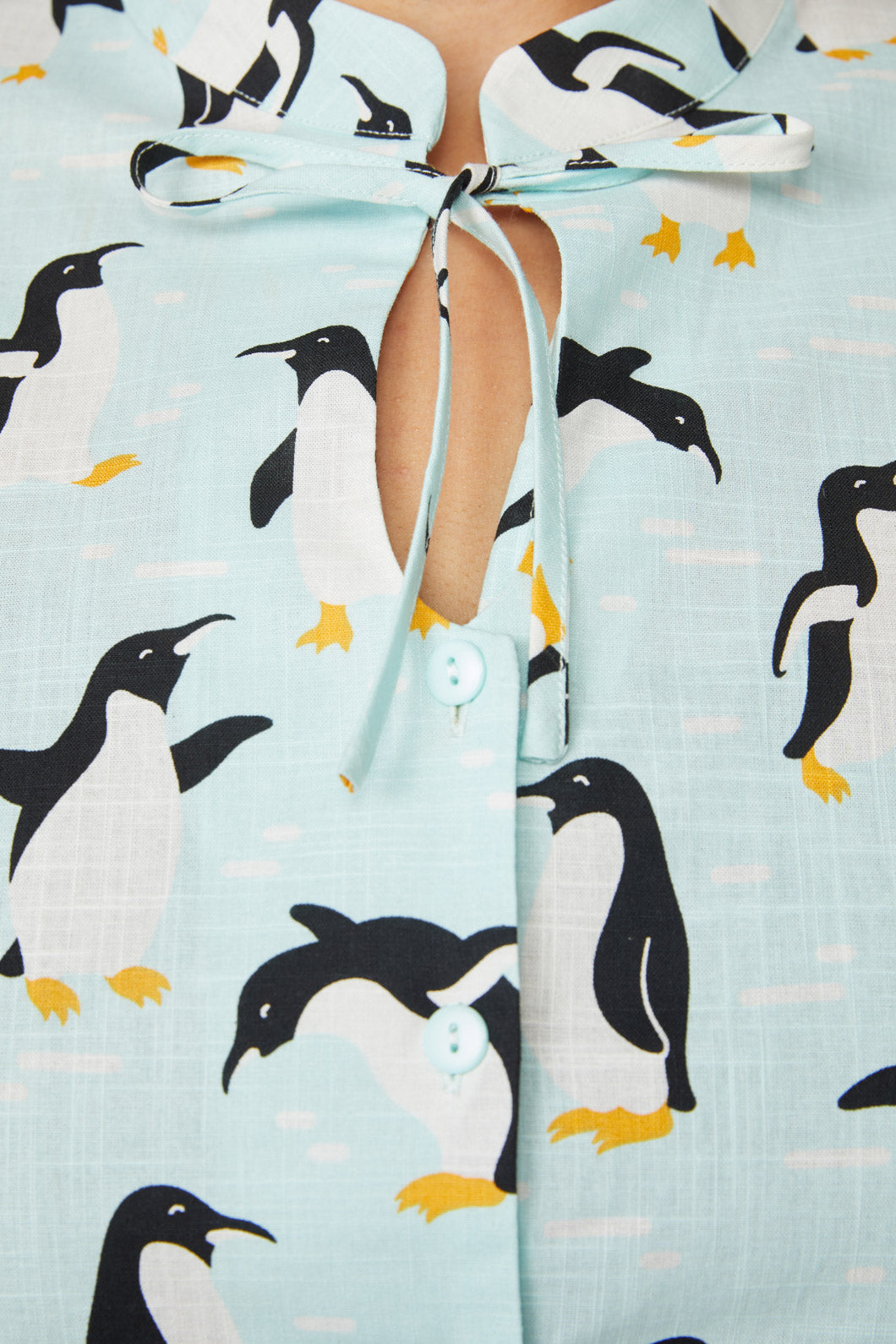 Dangerfield - Curve Penguin Blouse - blue