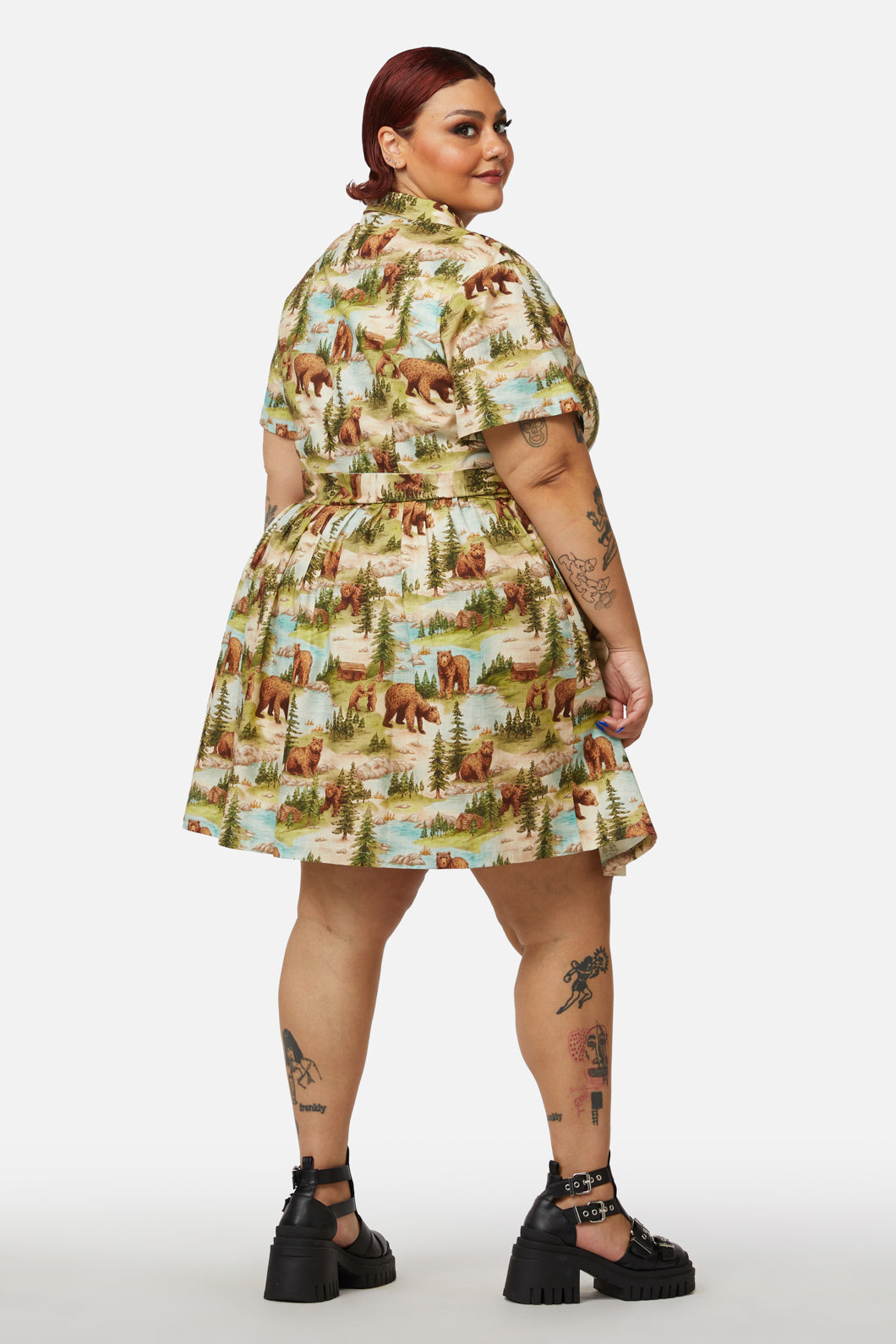 Dangerfield - Curve Beary Cute Dress - multi