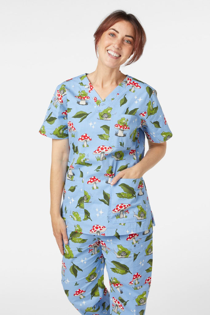 Froggy Friends Scrub Set Dangerfield