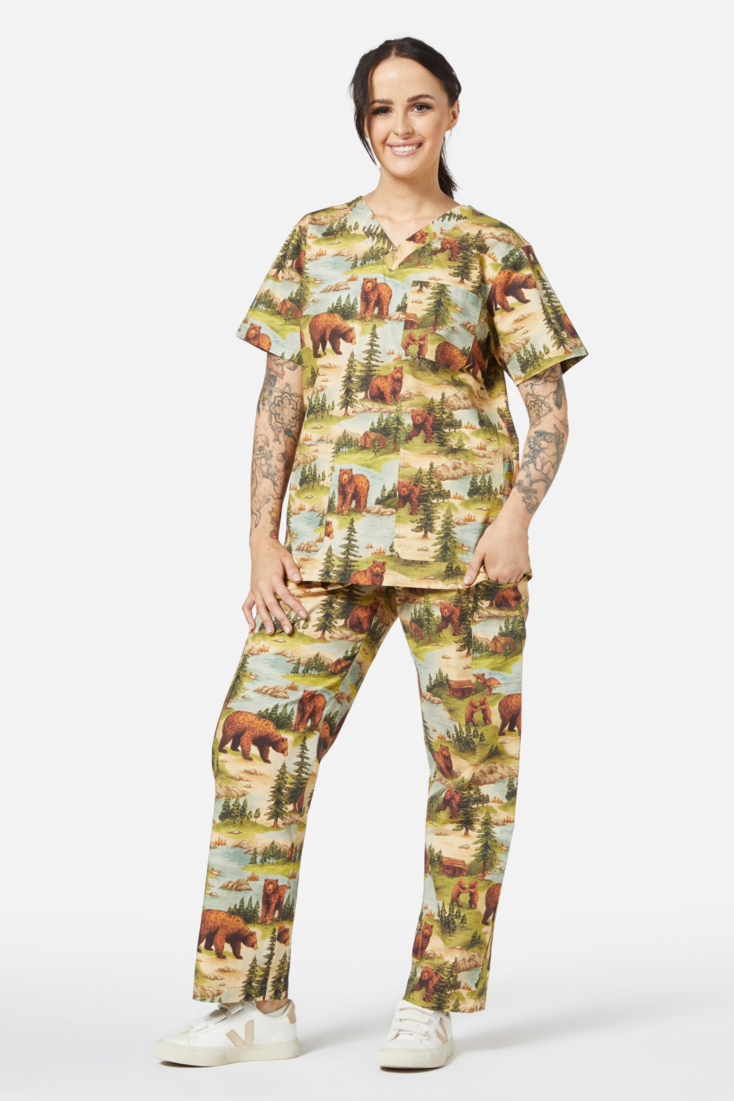 Love Scrubs - Beary Cute Scrub Set - multi