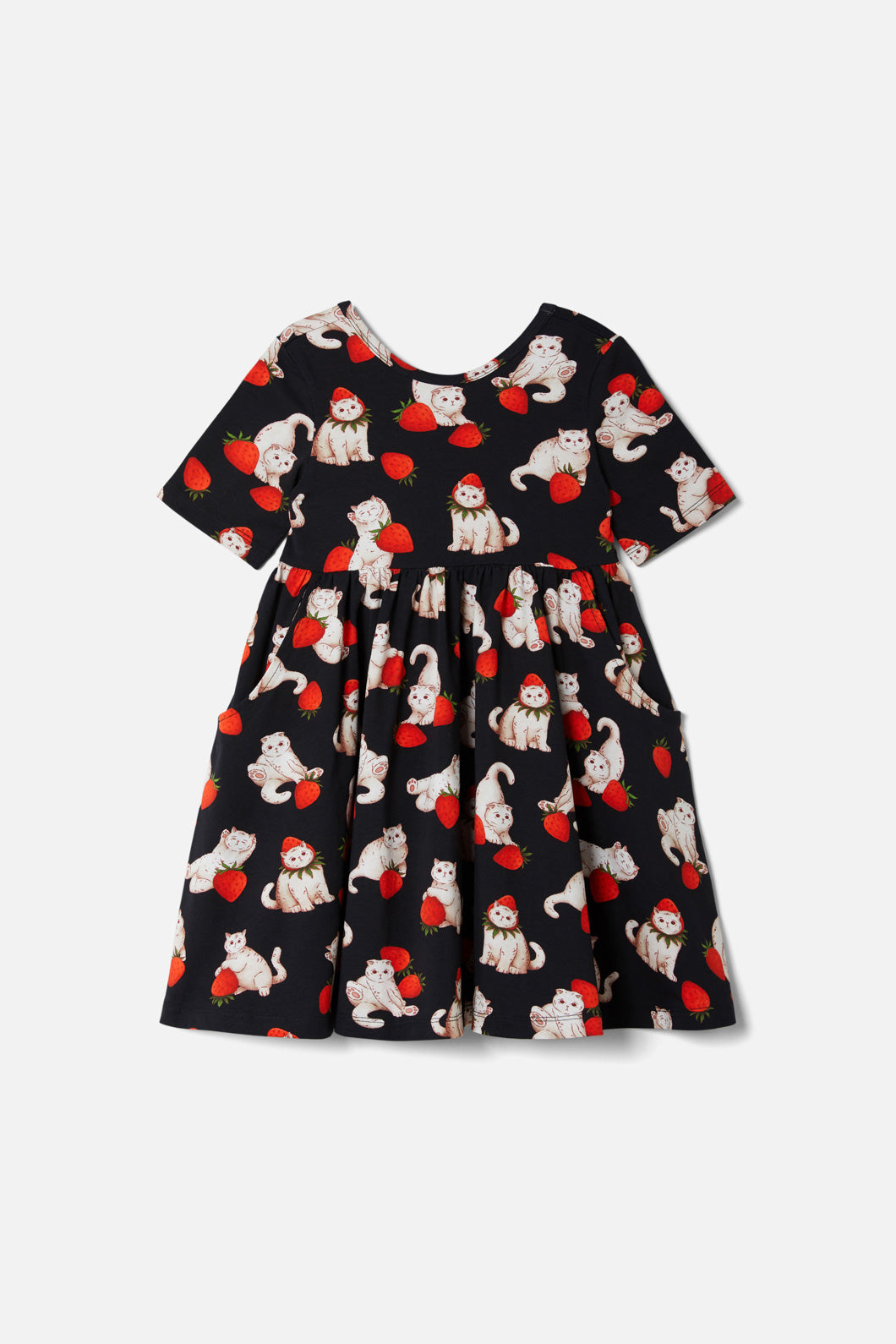 Dangerkids - Kitty Kiss Kids Dress - black