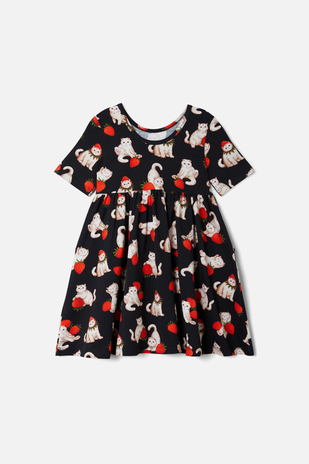 Dangerkids - Kitty Kiss Kids Dress - black