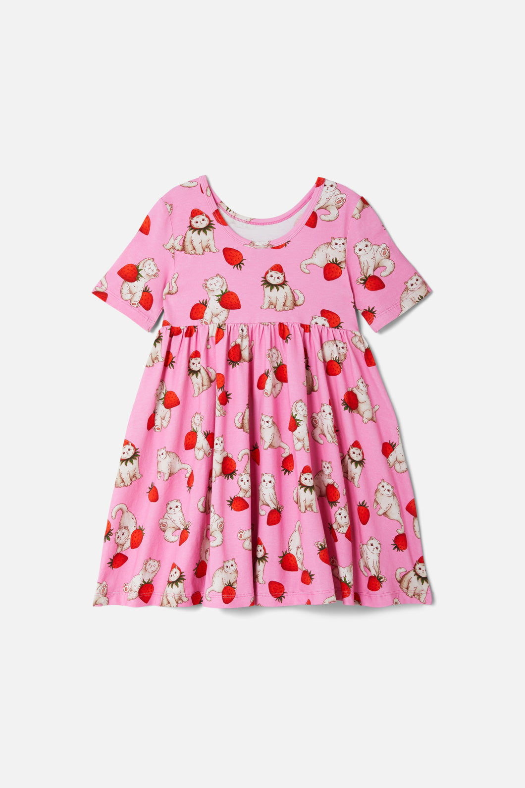 Dangerkids - Kitty Kiss Kids Dress - pink