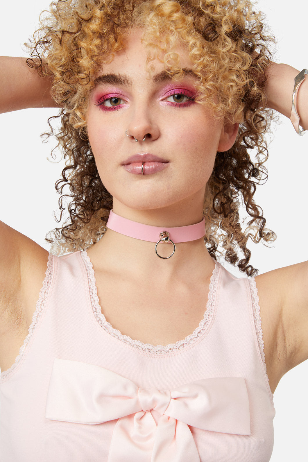 Dangerfield - Simple Ring Choker - pink
