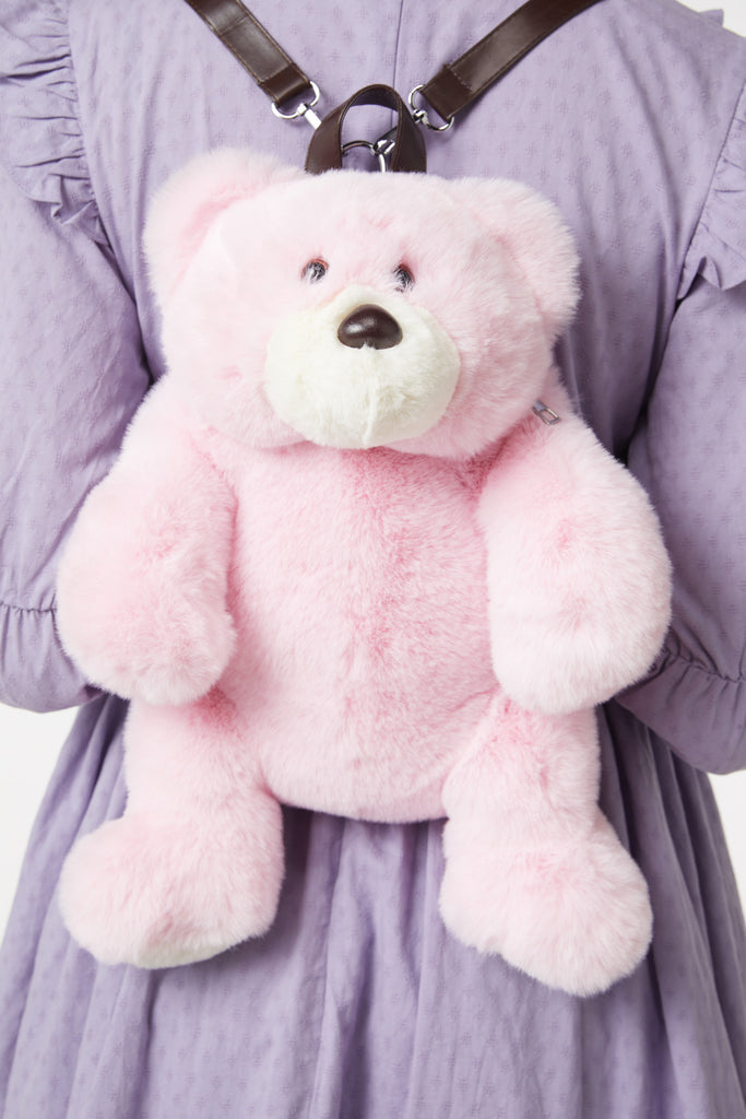 Backpack with teddy bear sale