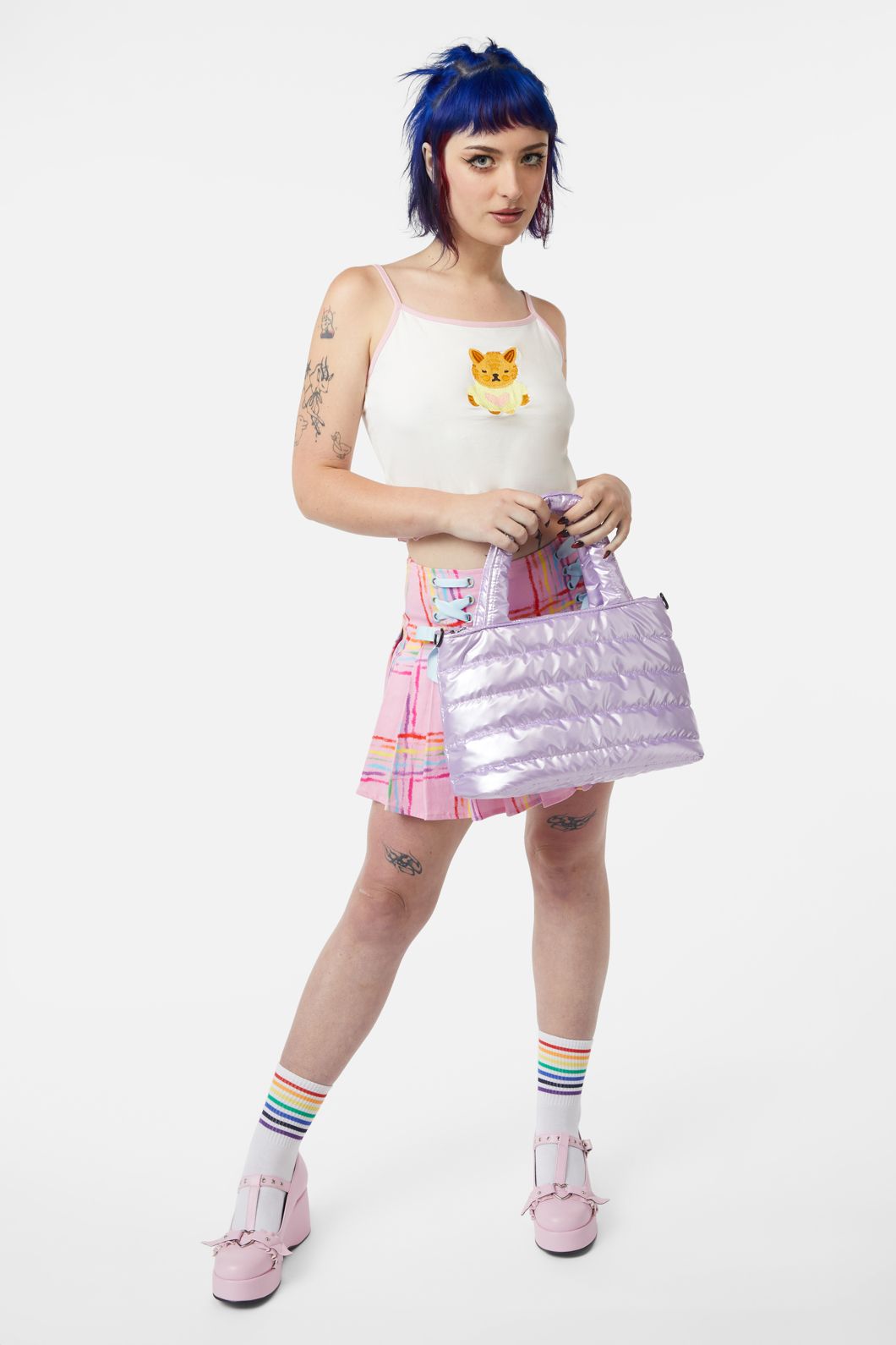 Dangerfield - Puff Nylon Tote - lilac