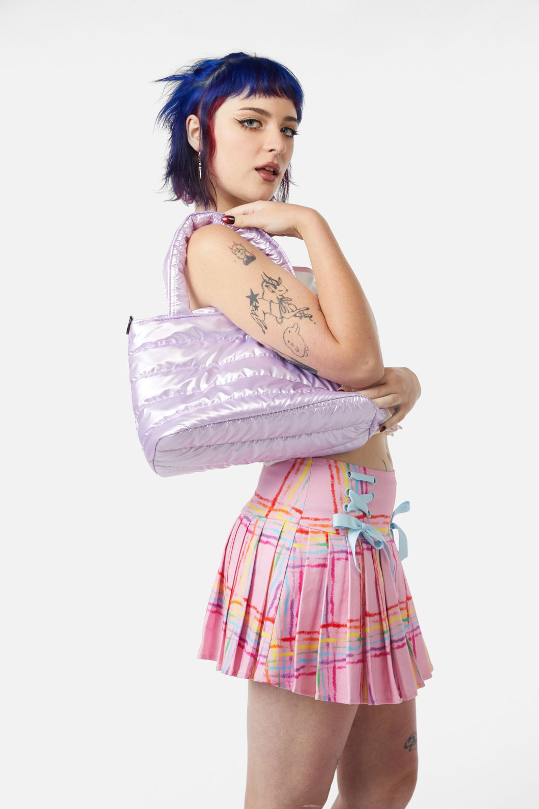 Dangerfield - Puff Nylon Tote - lilac