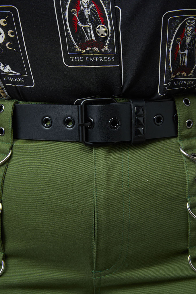 Black on Black Stud Belt Dangerfield