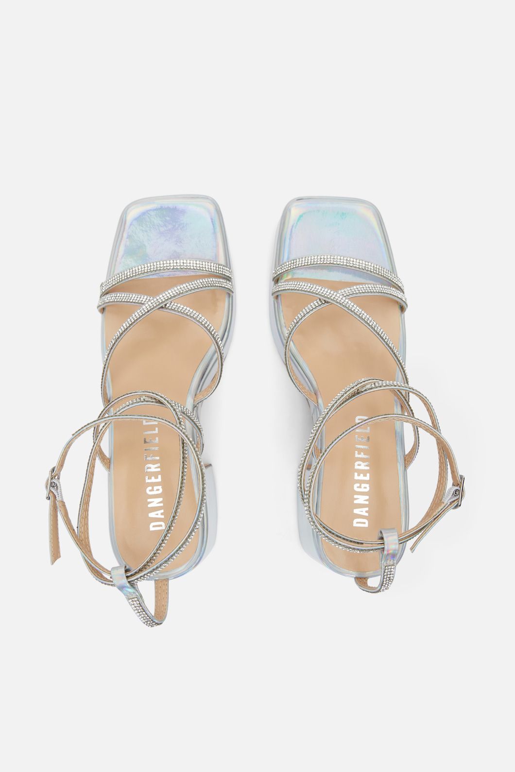 Dangerfield - Holo Sparkle Heel - silver