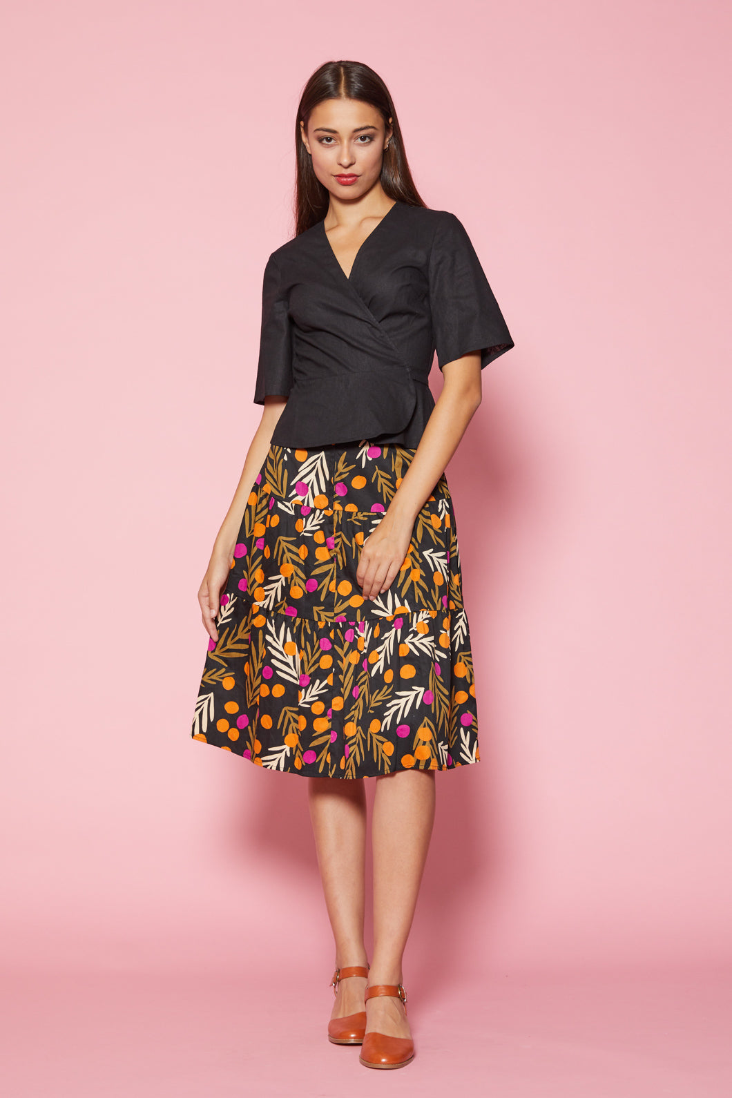Princess Highway - Joy Wrap Top - black
