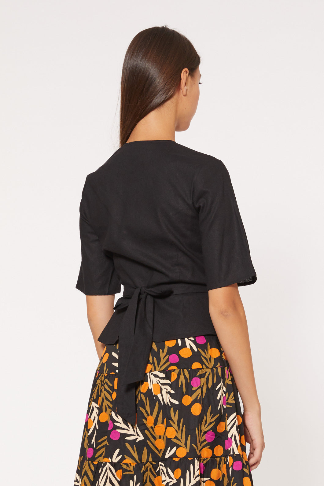 Princess Highway - Joy Wrap Top - black