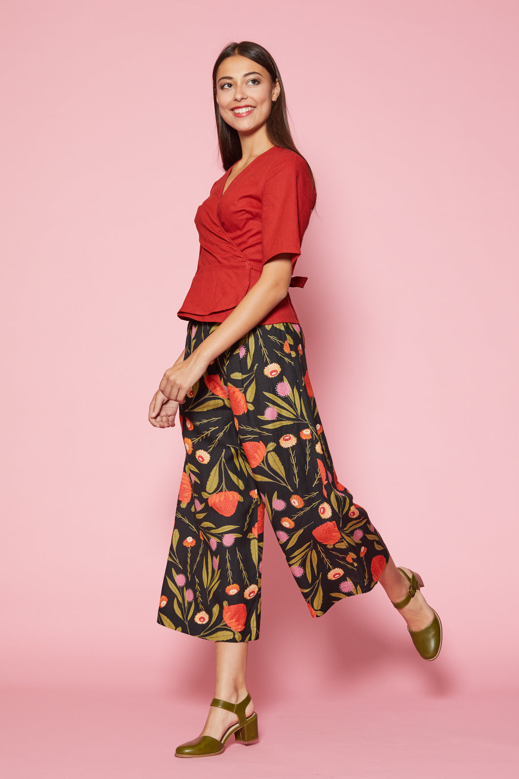 Princess Highway - Joy Wrap Top - chilli