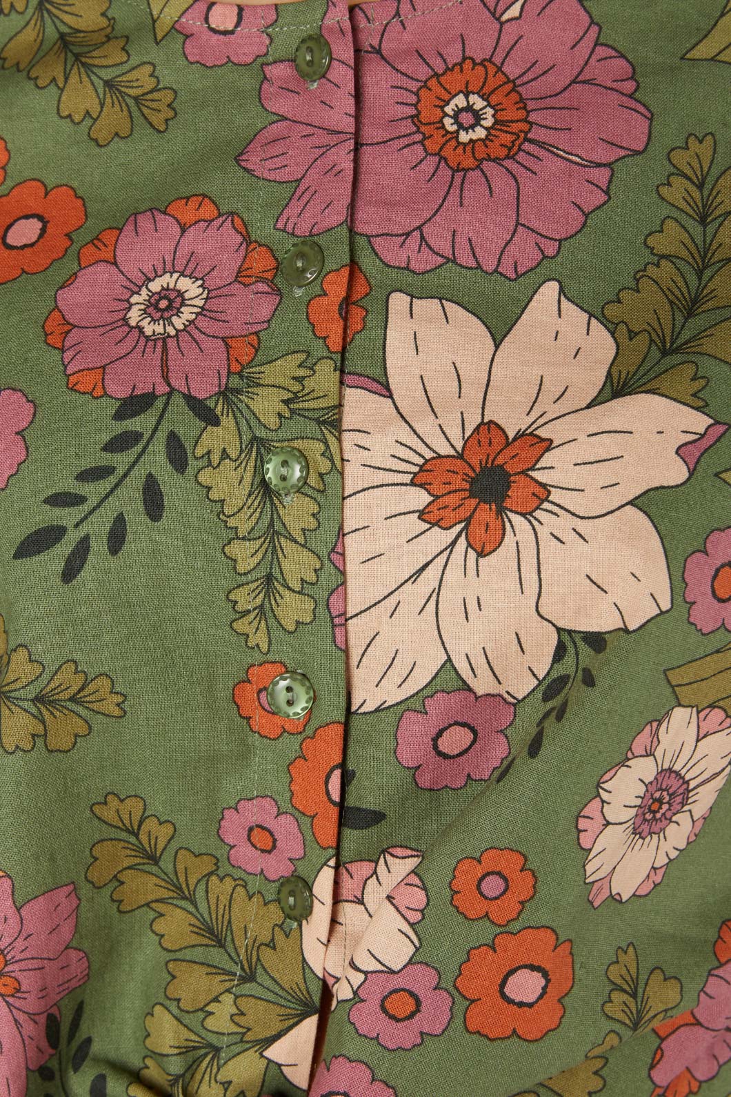 Princess Highway - Brandy Floral Tie Blouse - green