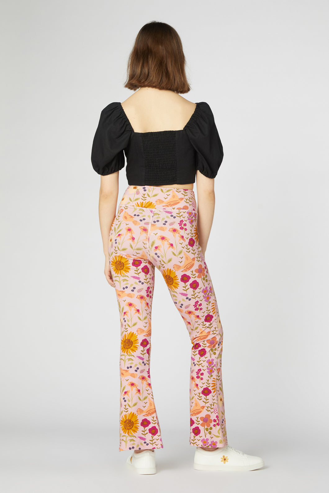 Princess Highway - Wild Garden Flare Pant - pink