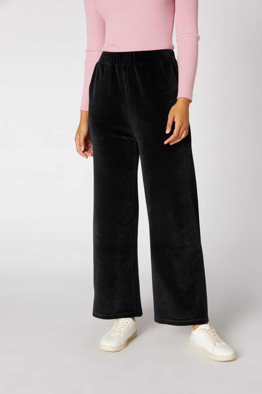 Princess Highway - Harlow Velour Pant - black