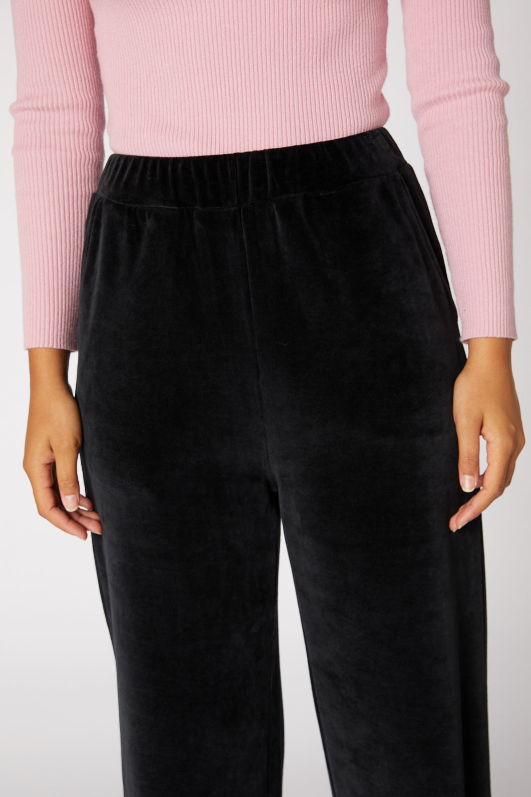 Princess Highway - Harlow Velour Pant - black