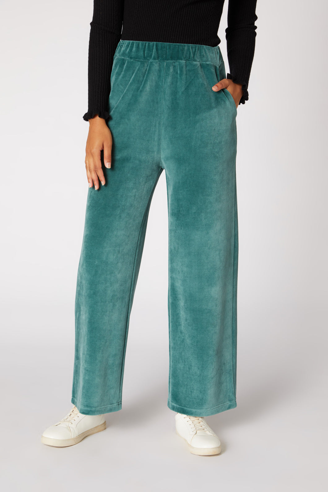 Princess Highway - Harlow Velour Pant - teal