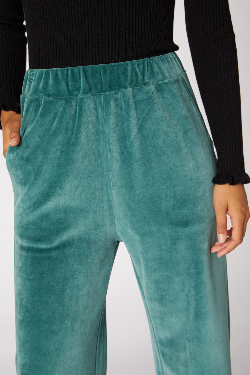 Princess Highway - Harlow Velour Pant - teal