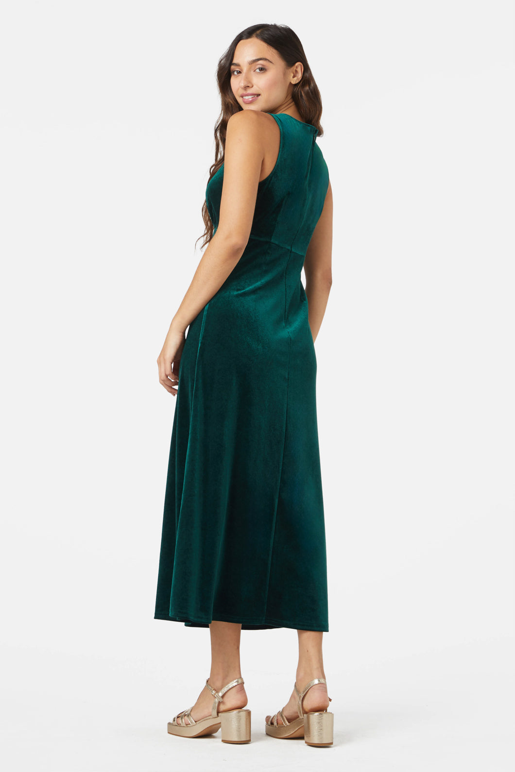 Princess Highway - Roxy Velvet Dress - green