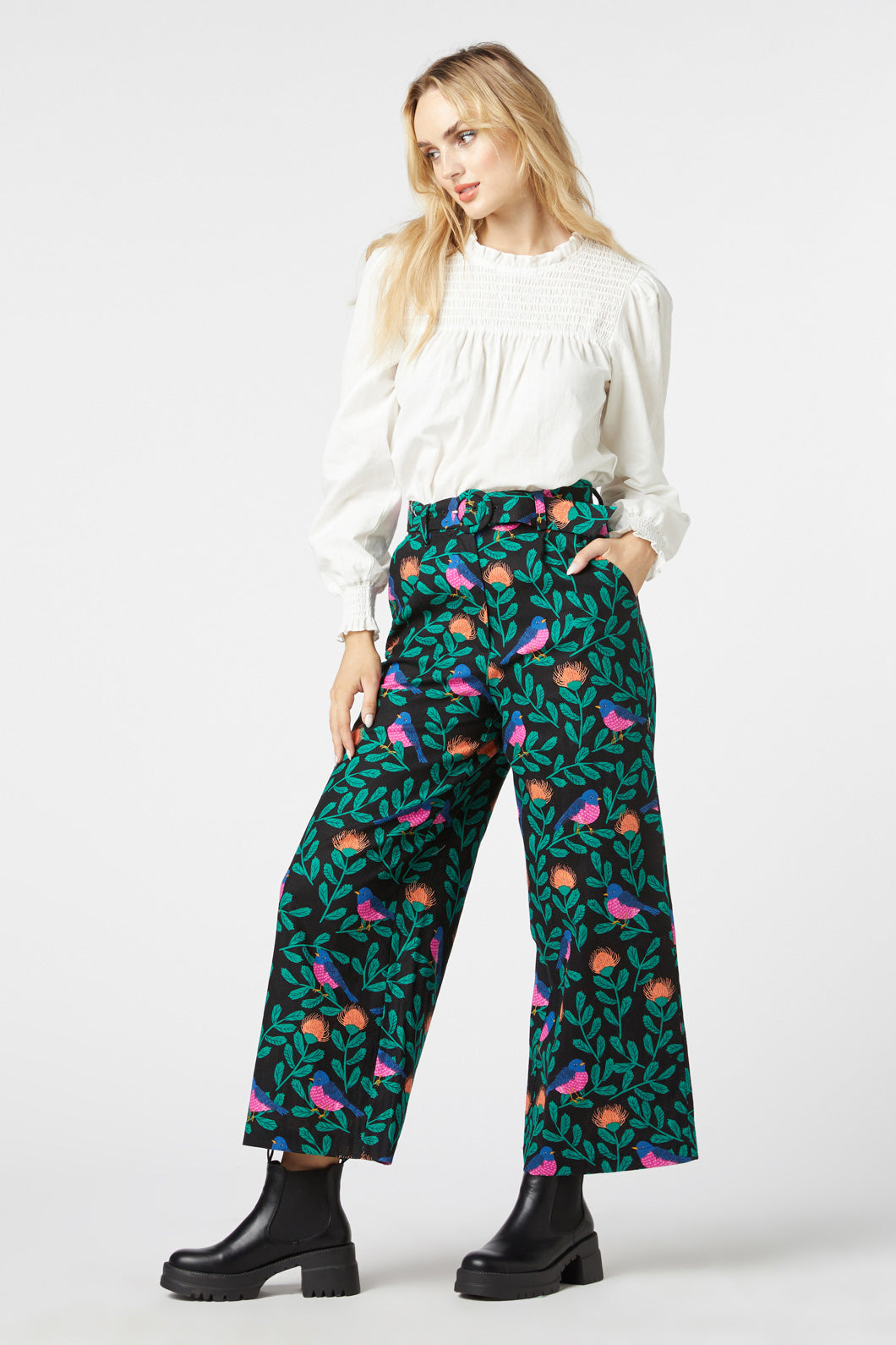 Princess Highway - Pink Robin Pants - black